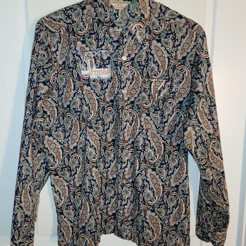 Paisley LA Vibes dress shirt long sleeve